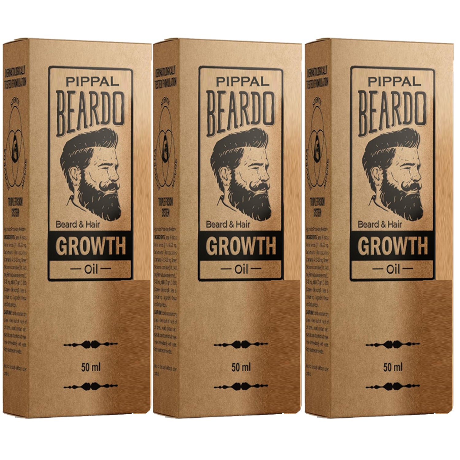 Beardo Beard And Hair Growth Oil 3X50ml Faster Beard Growth