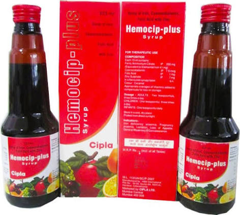 Hemocip Plus Syrup (225ml)