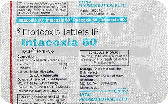 Intacoxia 60mg Tablet (10 Tablets)